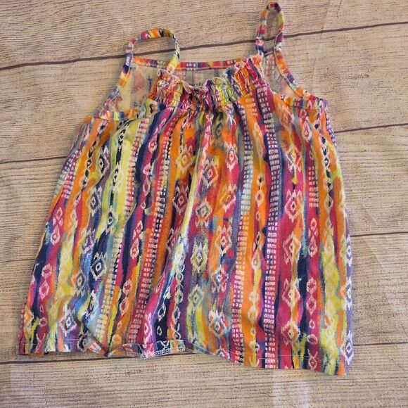 Colorful Patterned Kids Tank Top - Picture 1 of 5